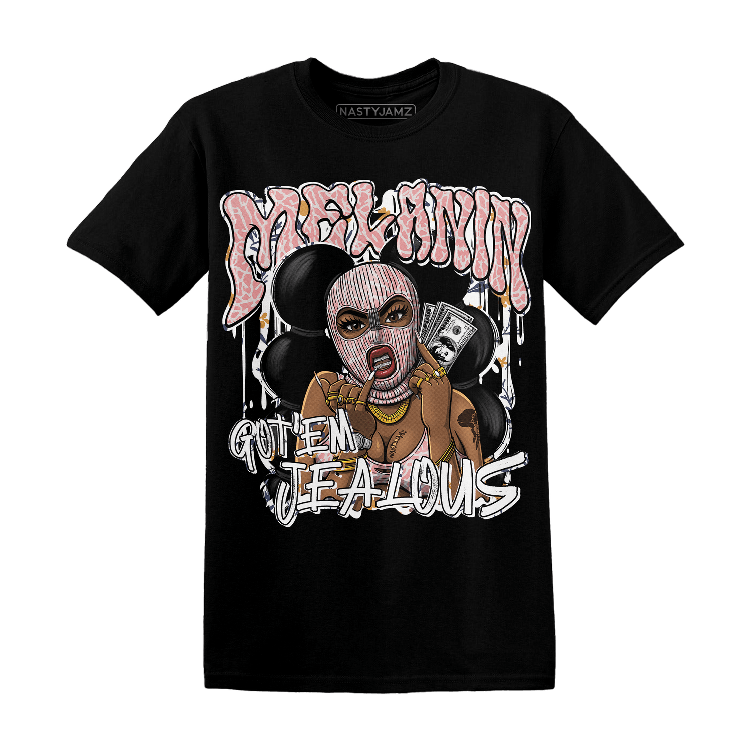 Red Stardust 3s T Shirt Match Melanin Got Em Jealous - NastyJamz