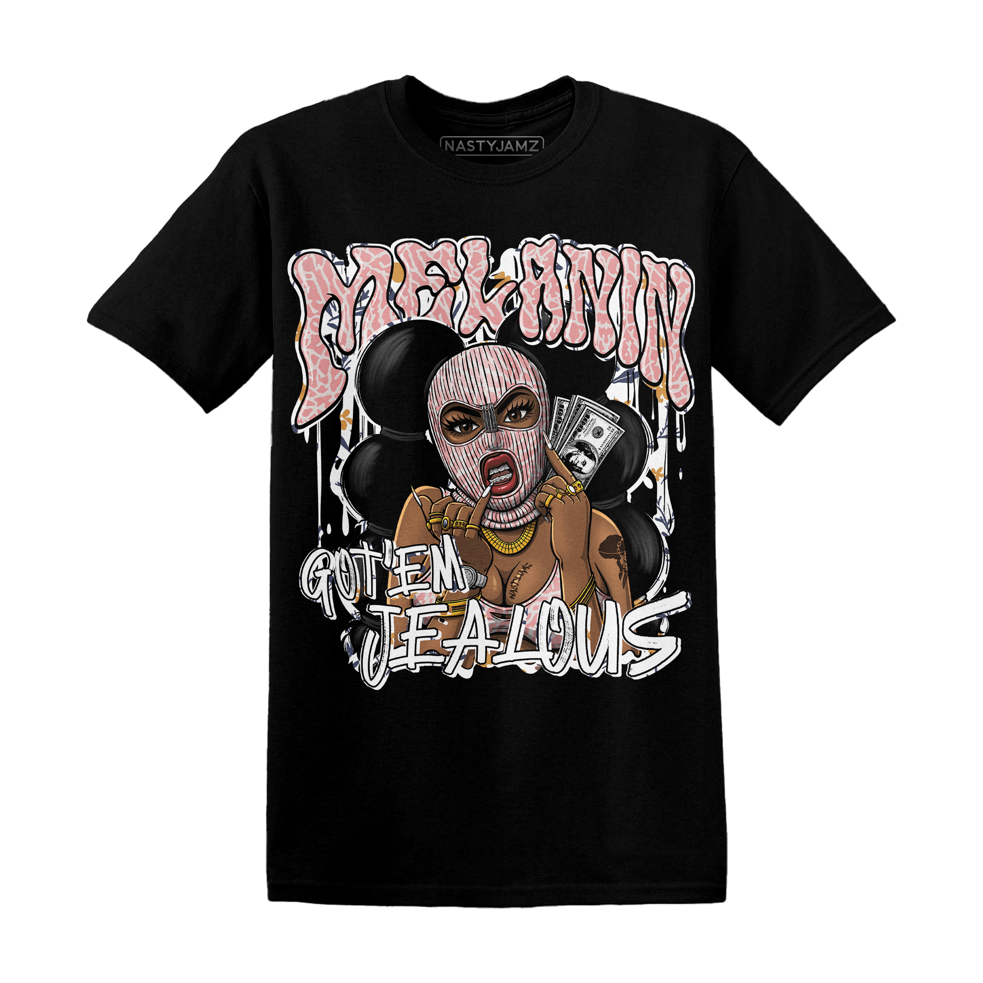 Red Stardust 3s T Shirt Match Melanin Got Em Jealous - NastyJamz