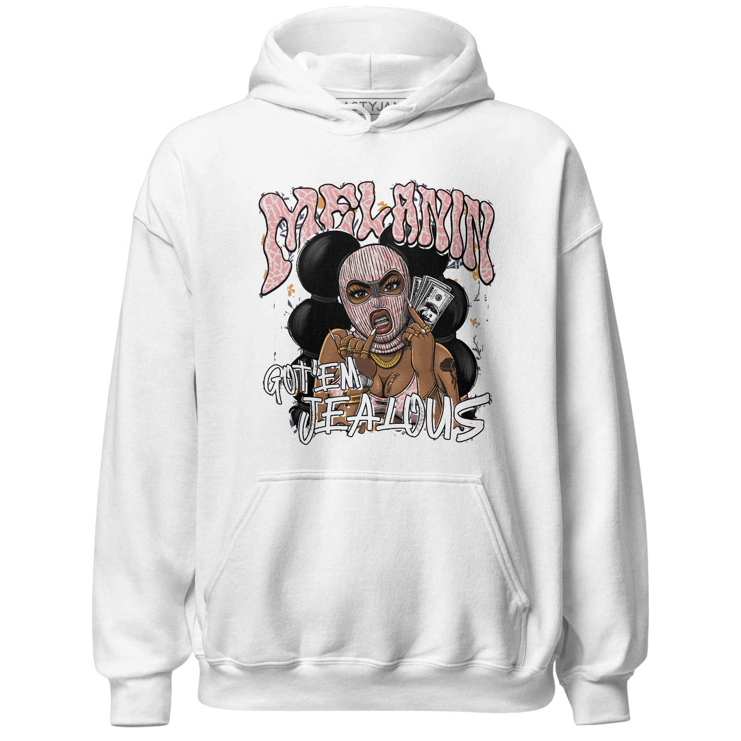 Red Stardust 3s Hoodie Match Melanin Got Em Jealous - NastyJamz