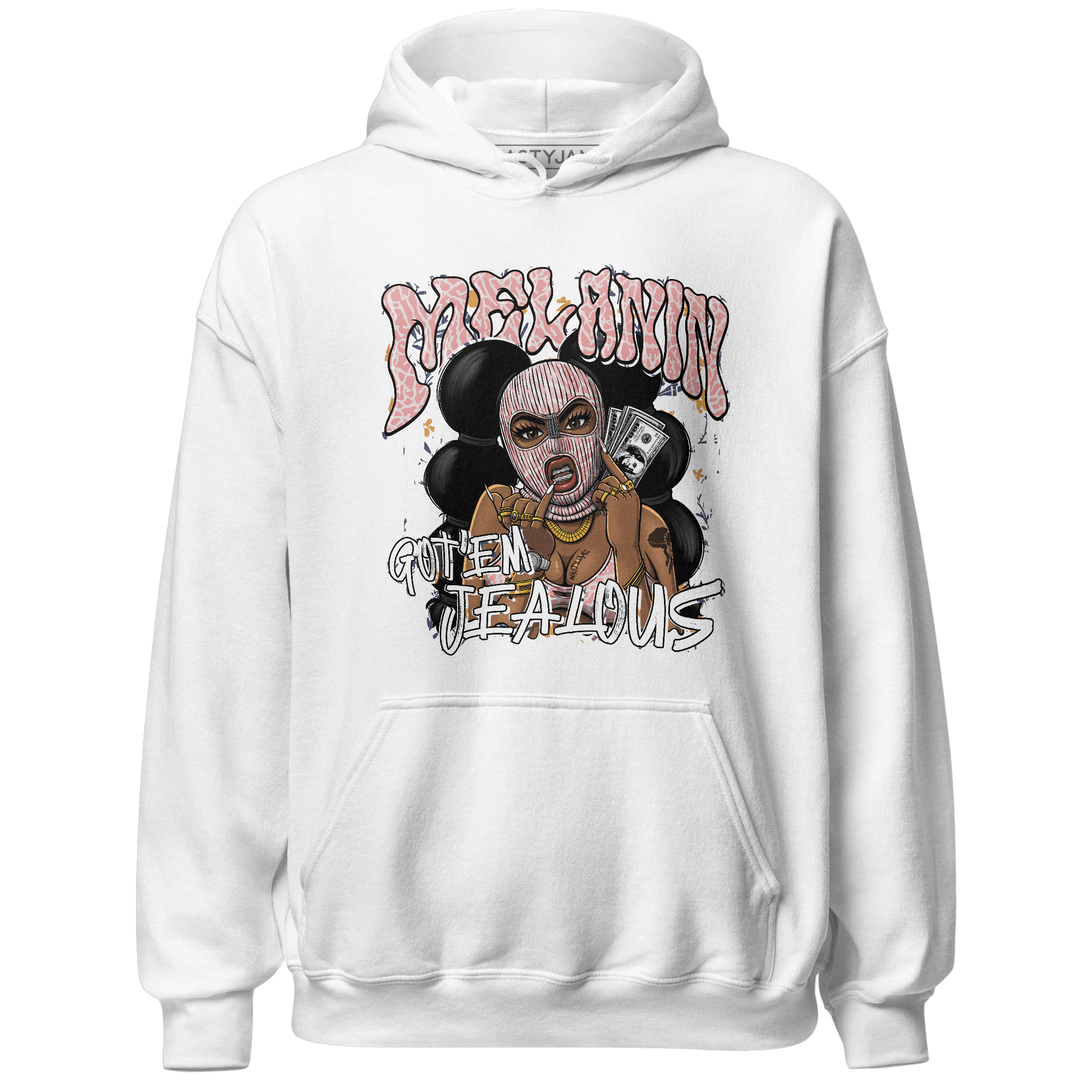Red Stardust 3s Hoodie Match Melanin Got Em Jealous - NastyJamz