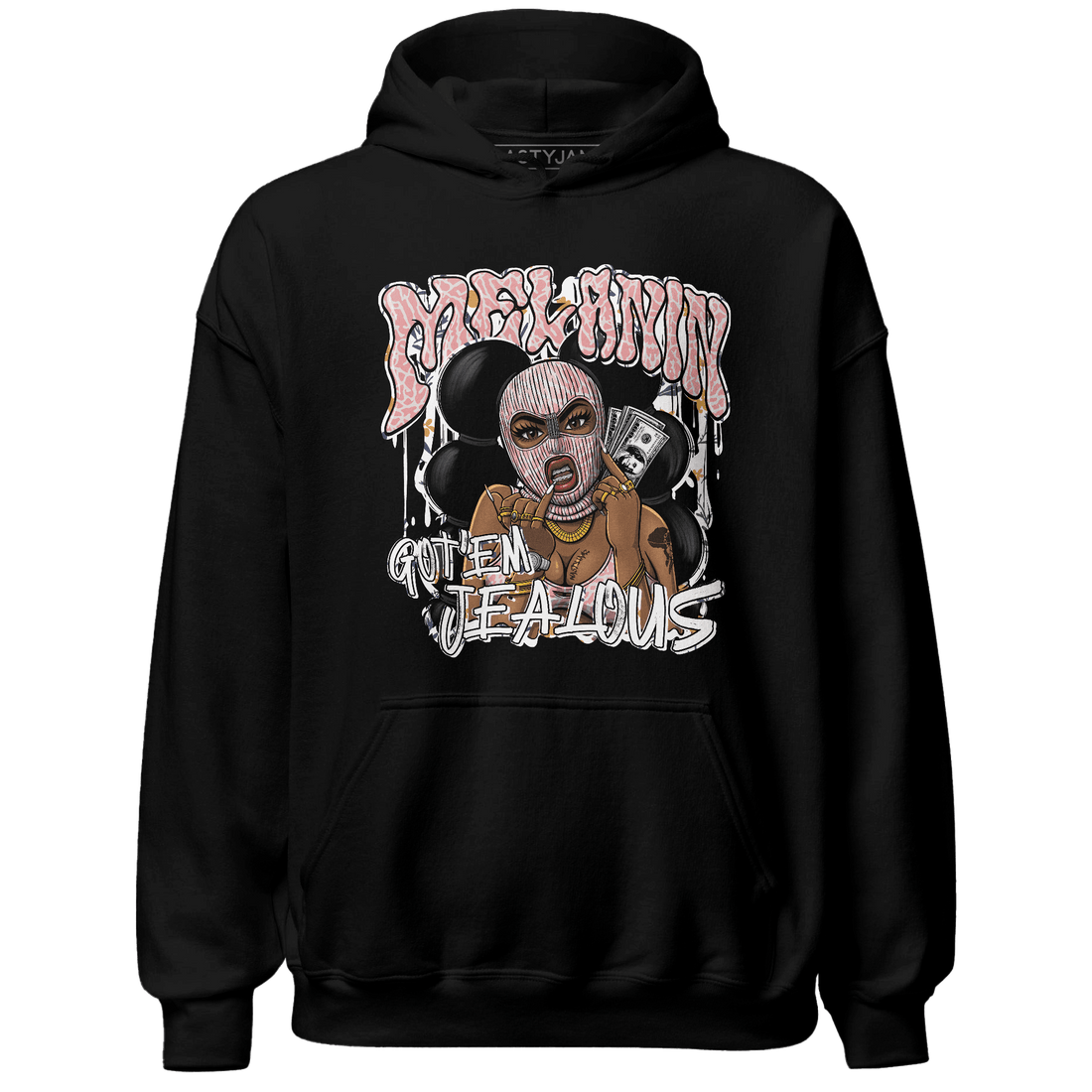 Red Stardust 3s Hoodie Match Melanin Got Em Jealous - NastyJamz