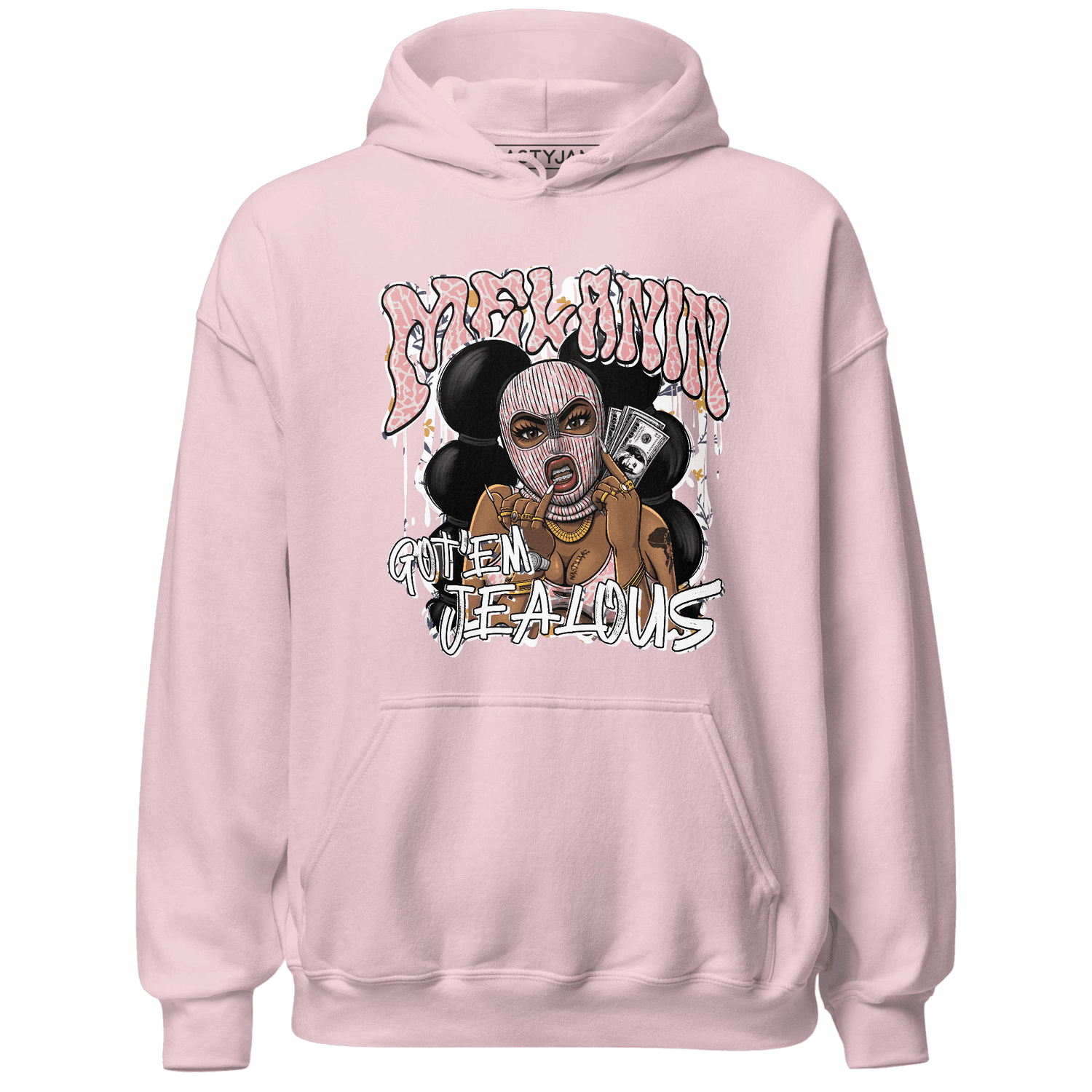 Red Stardust 3s Hoodie Match Melanin Got Em Jealous - NastyJamz