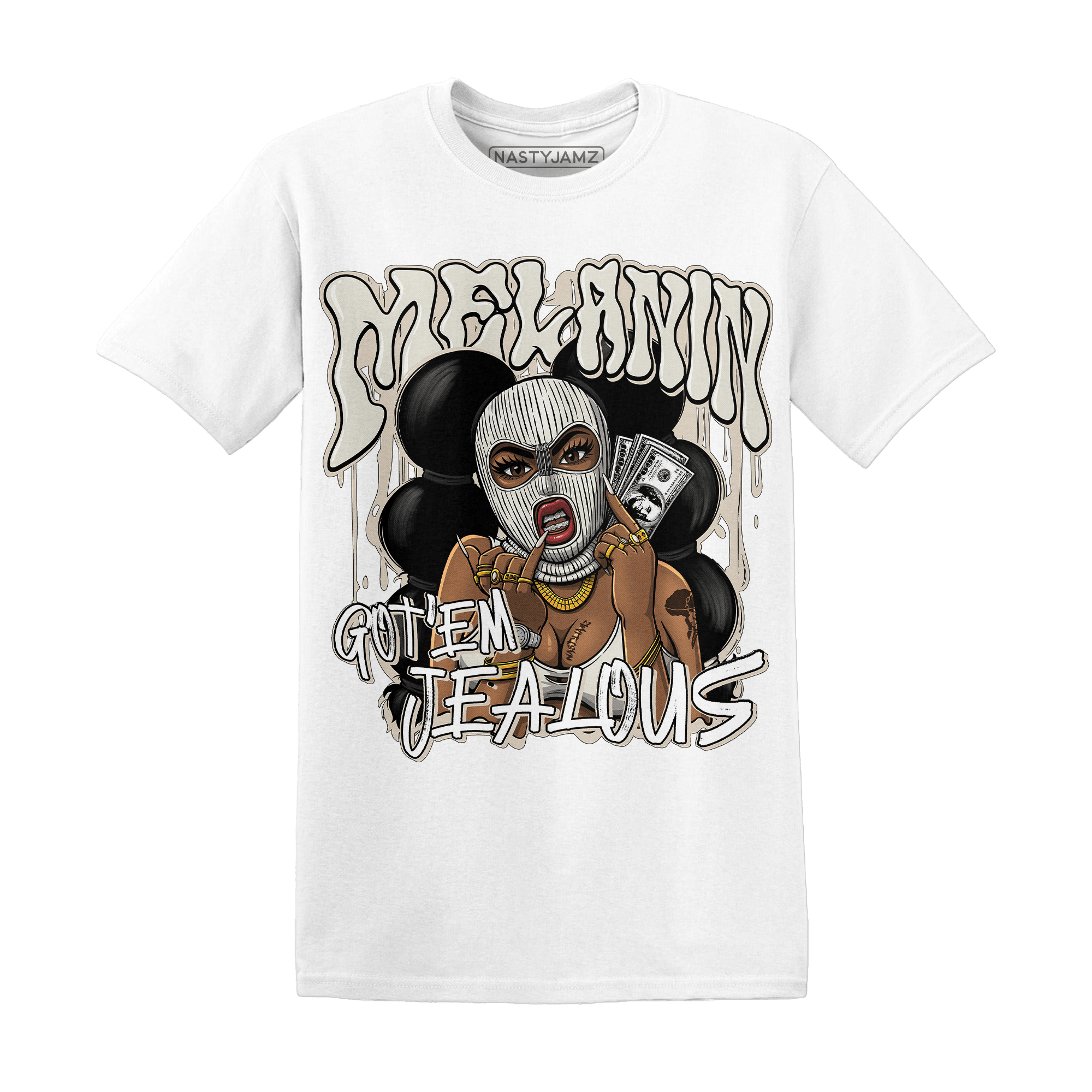 SE Sail 5s T Shirt Match Melanin Got Em Jealous - NastyJamz