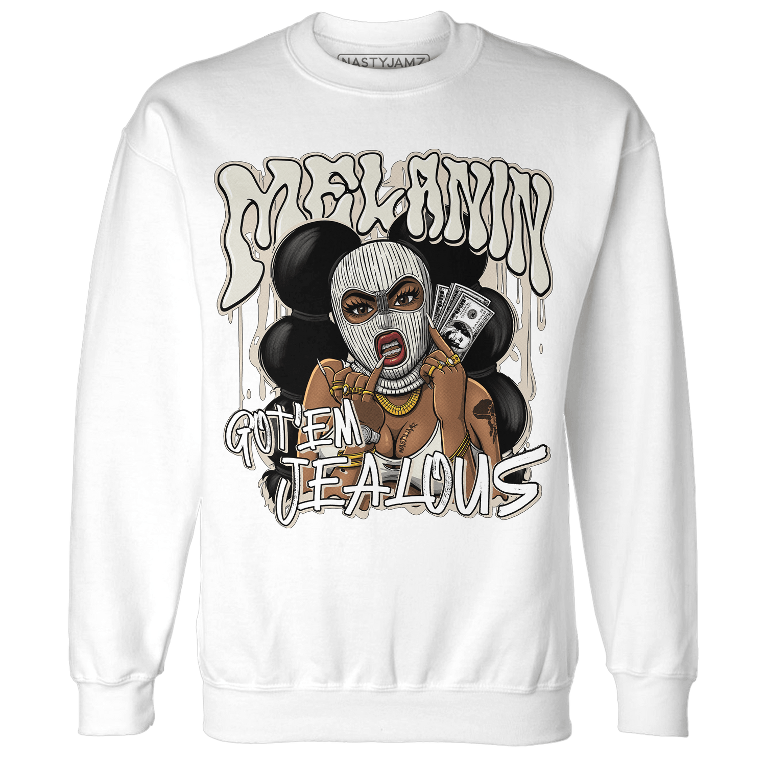 SE Sail 5s Sweatshirt Match Melanin Got Em Jealous - NastyJamz