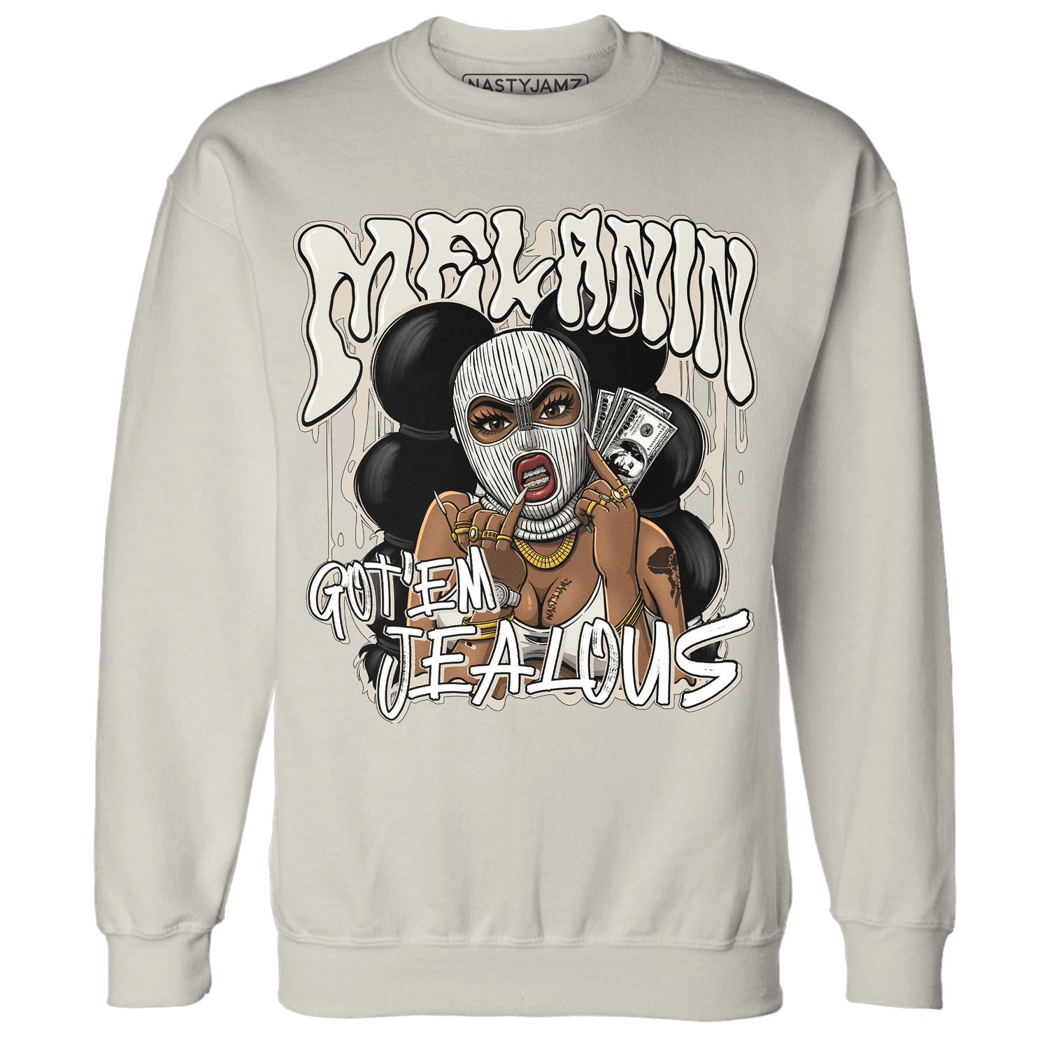 SE Sail 5s Sweatshirt Match Melanin Got Em Jealous - NastyJamz
