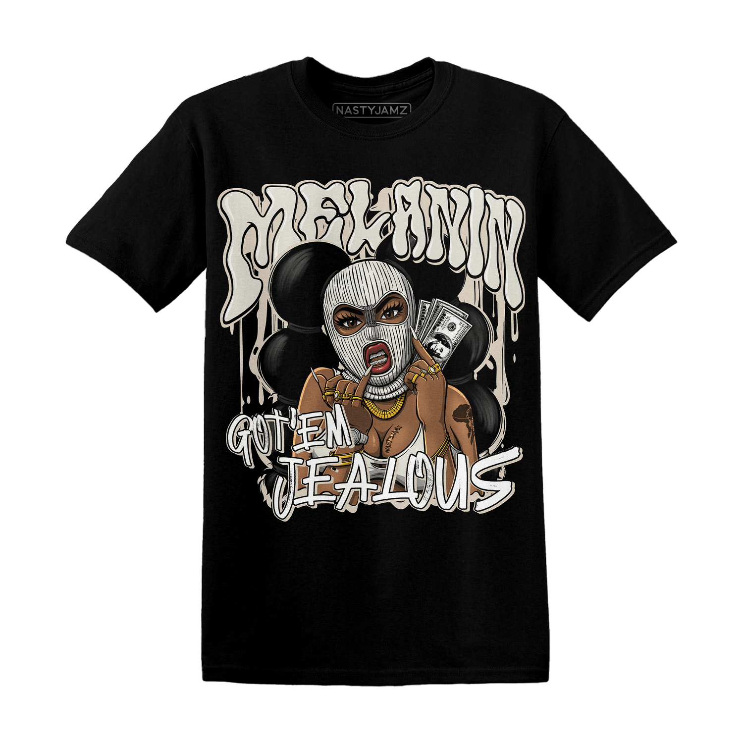 SE Sail 5s T Shirt Match Melanin Got Em Jealous - NastyJamz