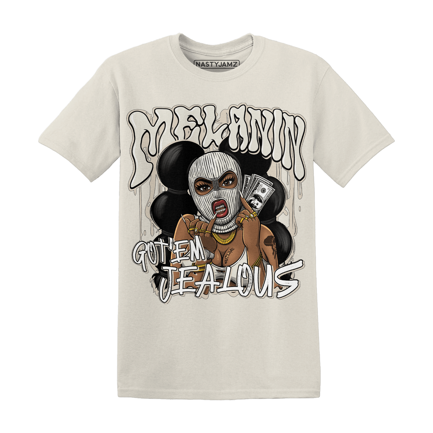 SE Sail 5s T Shirt Match Melanin Got Em Jealous - NastyJamz