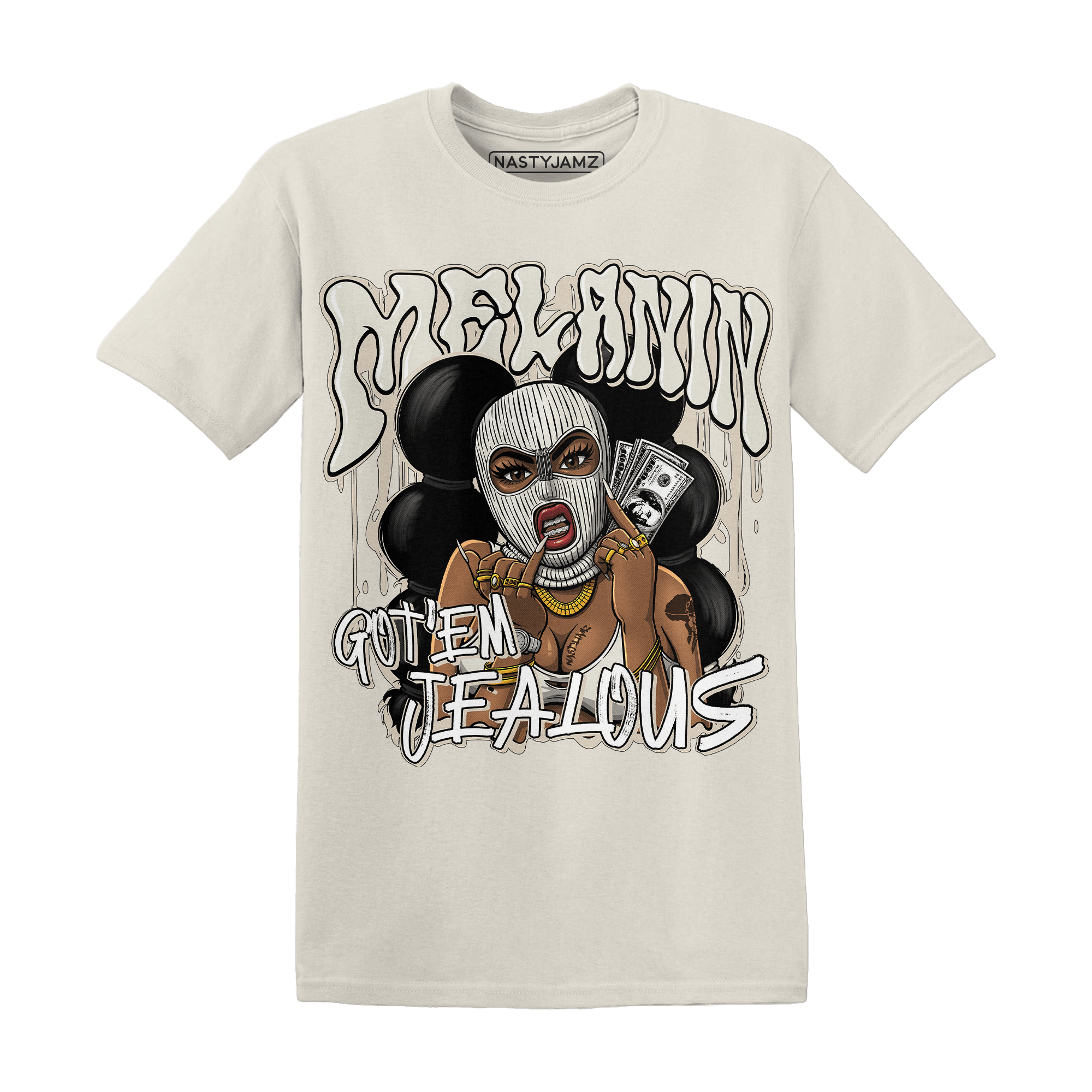 SE Sail 5s T Shirt Match Melanin Got Em Jealous - NastyJamz