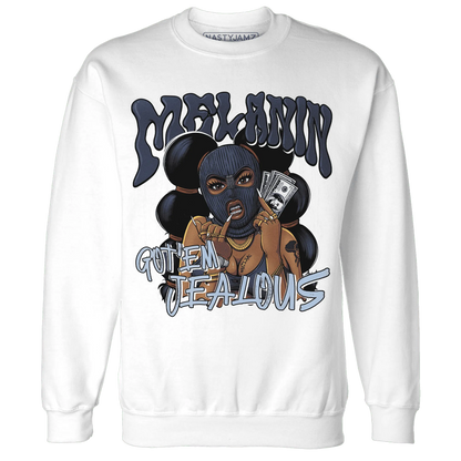 White-Navy-6s-Sweatshirt-Match-Melanin-Got-Em-Jealous