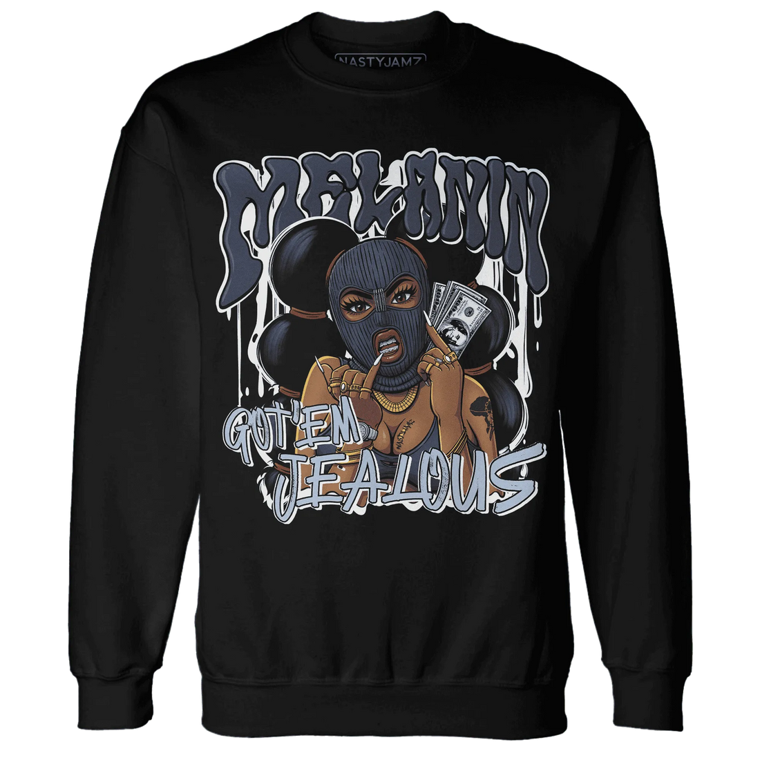 White-Navy-6s-Sweatshirt-Match-Melanin-Got-Em-Jealous