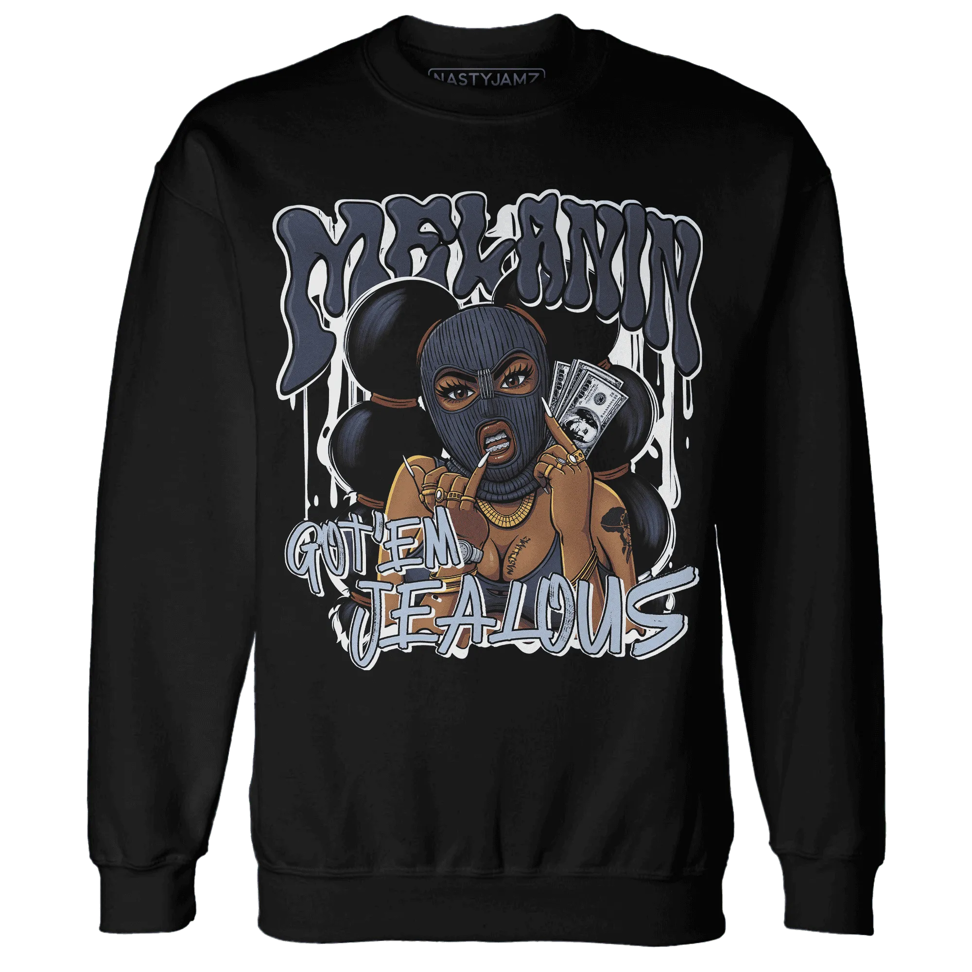 White-Navy-6s-Sweatshirt-Match-Melanin-Got-Em-Jealous