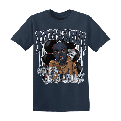 White-Navy-6s-T-Shirt-Match-Melanin-Got-Em-Jealous