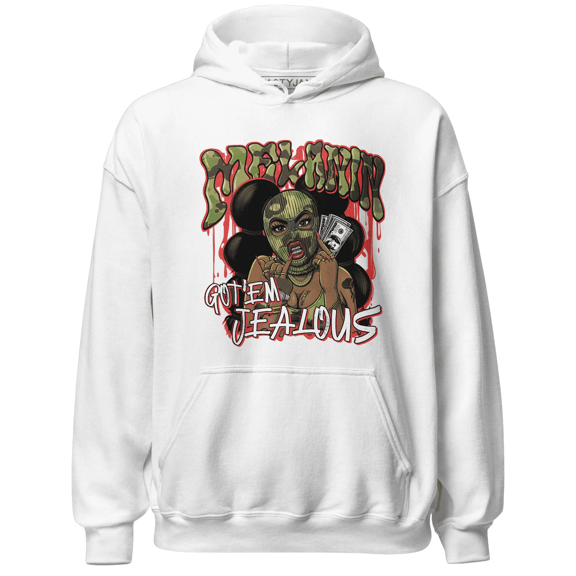 AM-90-Dark-Sage-Solar-Red-NastyJamz-Hoodie-Match-Melanin-Got-Em-Jealous