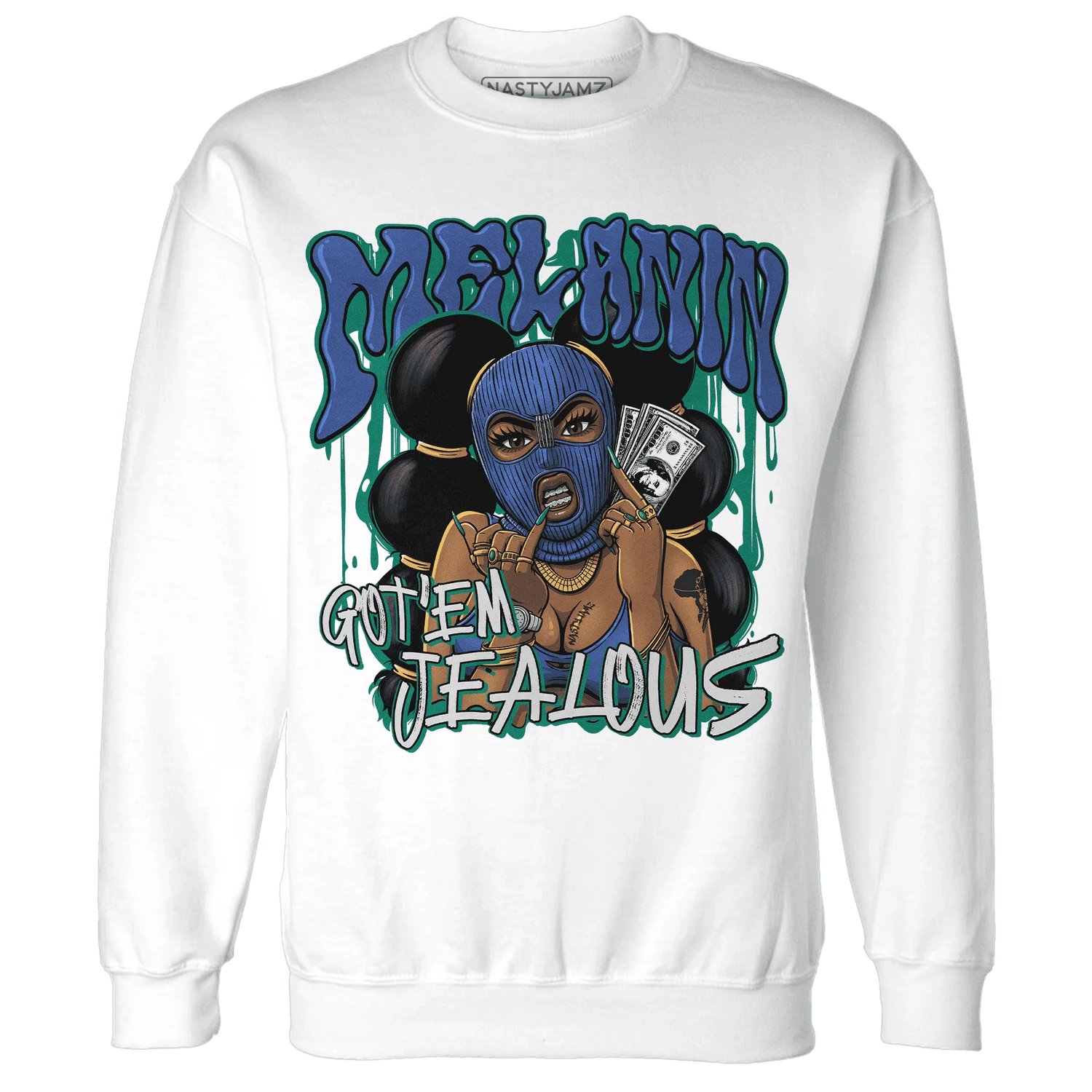 Dunk-Hyper-Royal-Malachite-NastyJamz-Sweatshirt-Match-Melanin-Got-Em-Jealous