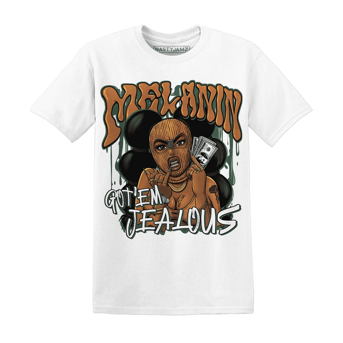 Dunk-Low-Ceramic-NastyJamz-T-Shirt-Match-Melanin-Got-Em-Jealous
