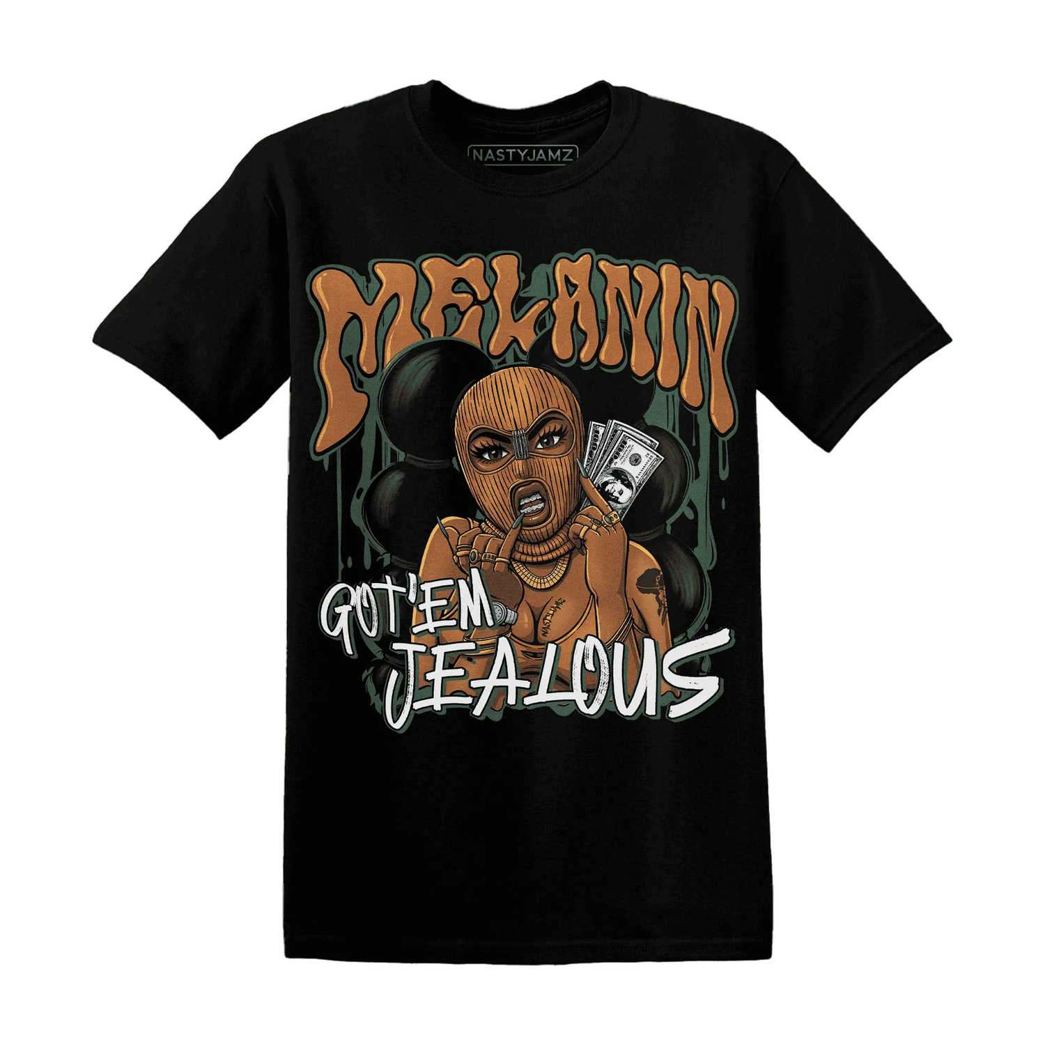 Dunk-Low-Ceramic-NastyJamz-T-Shirt-Match-Melanin-Got-Em-Jealous