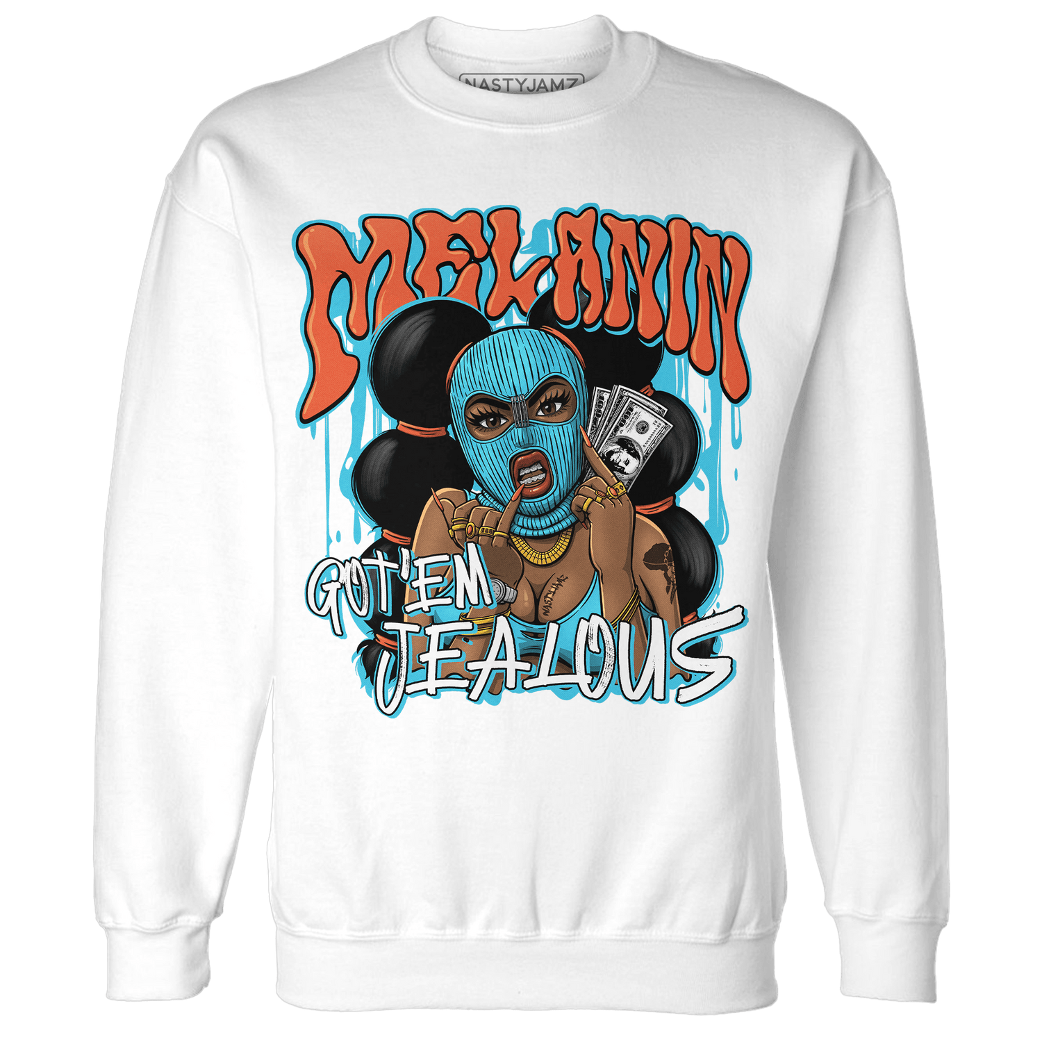 Dunk Low Dolphins Sweatshirt Match Melanin Got Em Jealous - NastyJamz