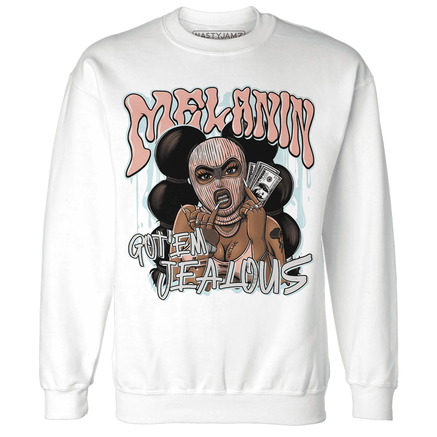 Dunk-Low-Glacier-Blue-Arctic-Orange-NastyJamz-Sweatshirt-Match-Melanin-Got-Em-Jealous