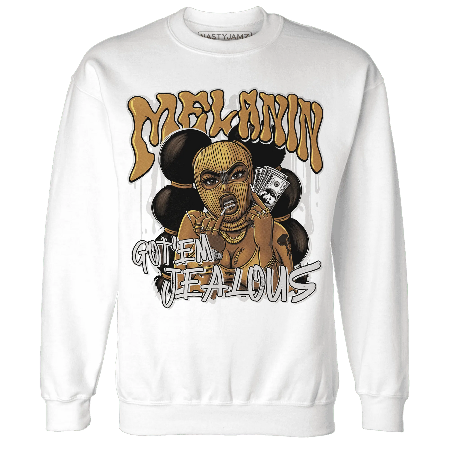 Dunk-Low-Retro-Wheat-Orange-NastyJamz-Sweatshirt-Match-Melanin-Got-Em-Jealous