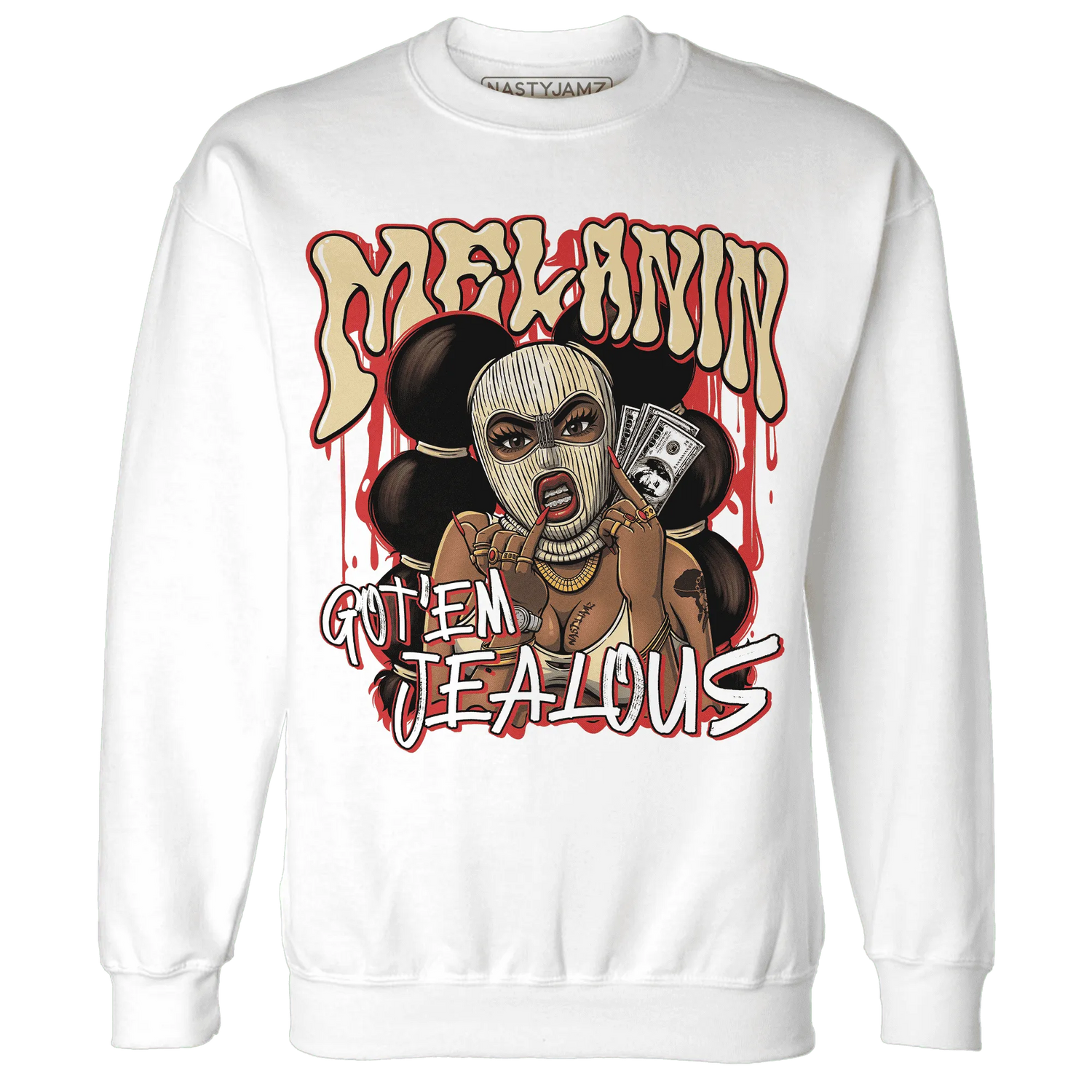 Dunk-Strawberry-Waffle-NastyJamz-Sweatshirt-Match-Melanin-Got-Em-Jealous
