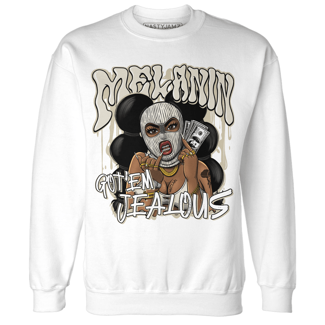 Gratitude 11s Sweatshirt Match Melanin Got Em Jealous - NastyJamz