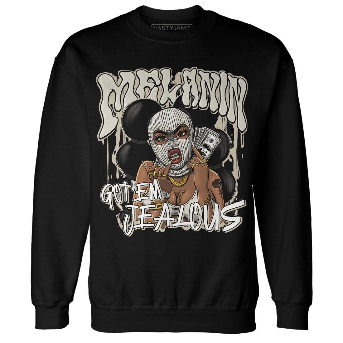 Gratitude 11s Sweatshirt Match Melanin Got Em Jealous - NastyJamz