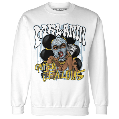Blue Grey 13s Sweatshirt Match Melanin Got Em Jealous - NastyJamz