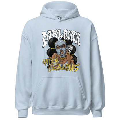 Blue Grey 13s Hoodie Match Melanin Got Em Jealous - NastyJamz