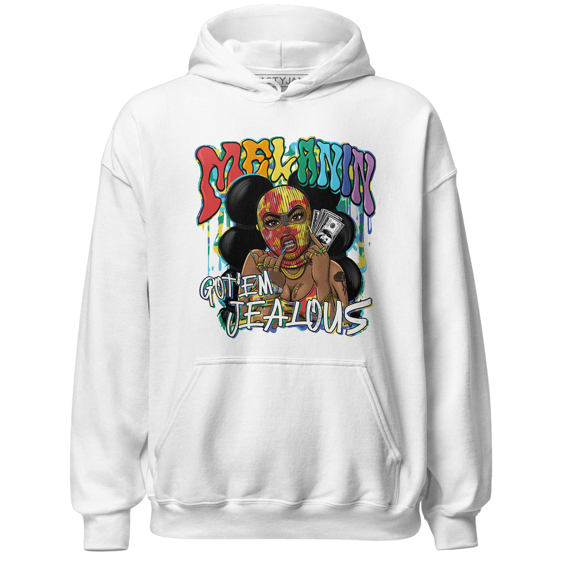 Mid GS Six Championships 1s Hoodie Match Melanin Got Em Jealous - NastyJamz