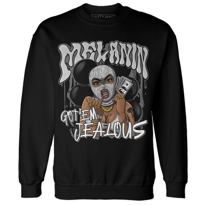 Retro High OG Black White 1s Sweatshirt Match Melanin Got Em Jealous - NastyJamz
