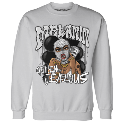 Retro High OG Black White 1s Sweatshirt Match Melanin Got Em Jealous - NastyJamz