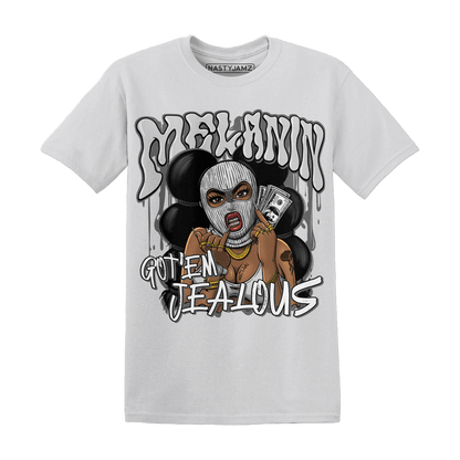Retro High OG Black White 1s T Shirt Match Melanin Got Em Jealous - NastyJamz