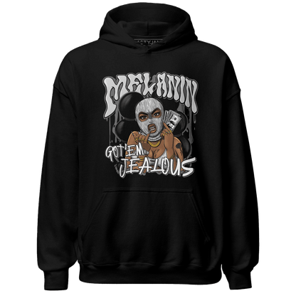 Retro High OG Black White 1s Hoodie Match Melanin Got Em Jealous - NastyJamz