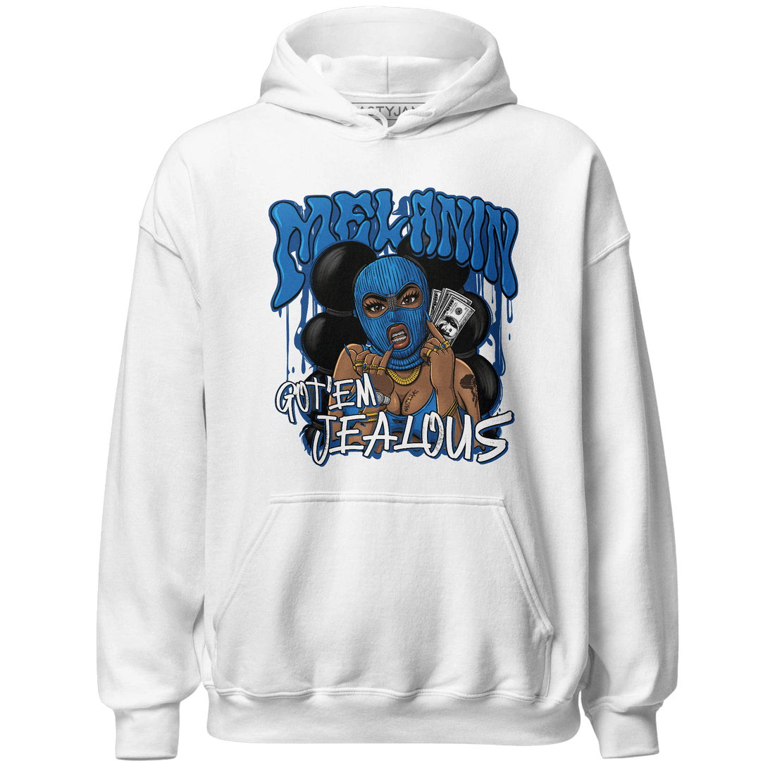 Royal Reimagined 1s Hoodie Match Melanin Got Em Jealous - NastyJamz