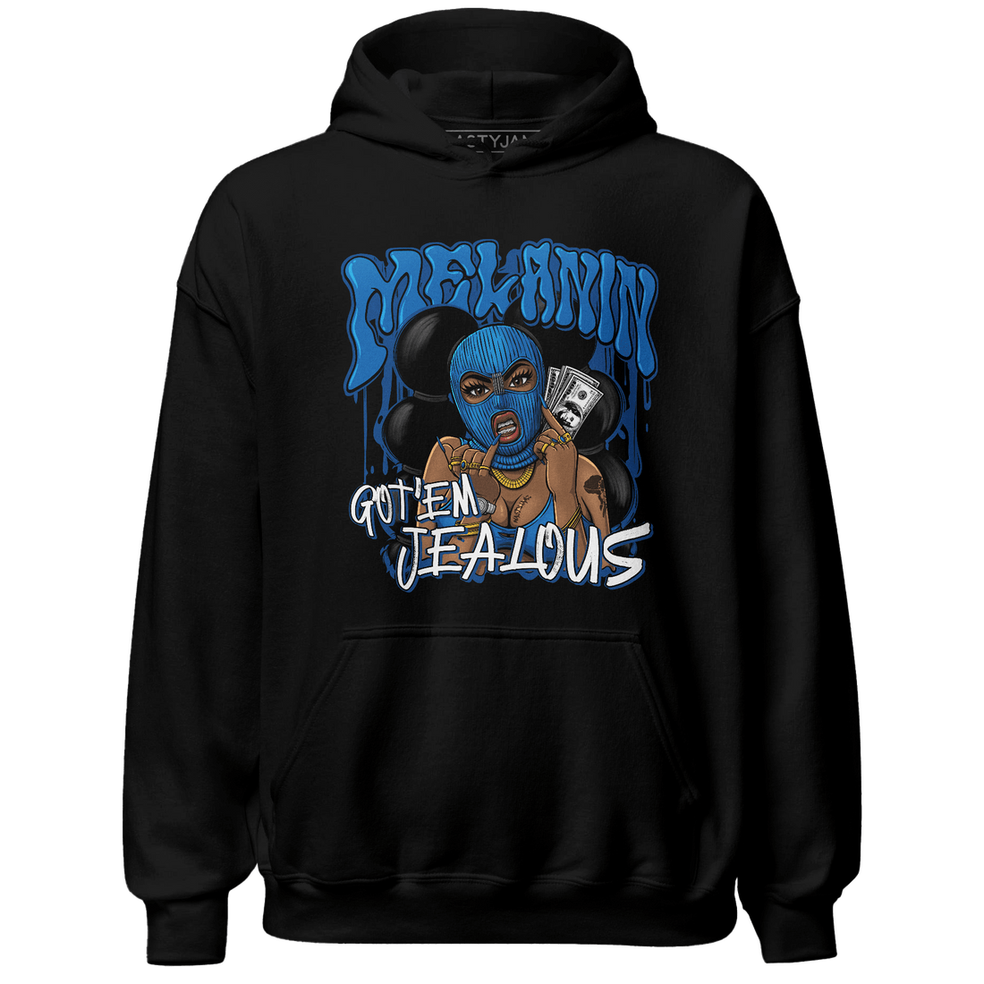 Royal Reimagined 1s Hoodie Match Melanin Got Em Jealous - NastyJamz