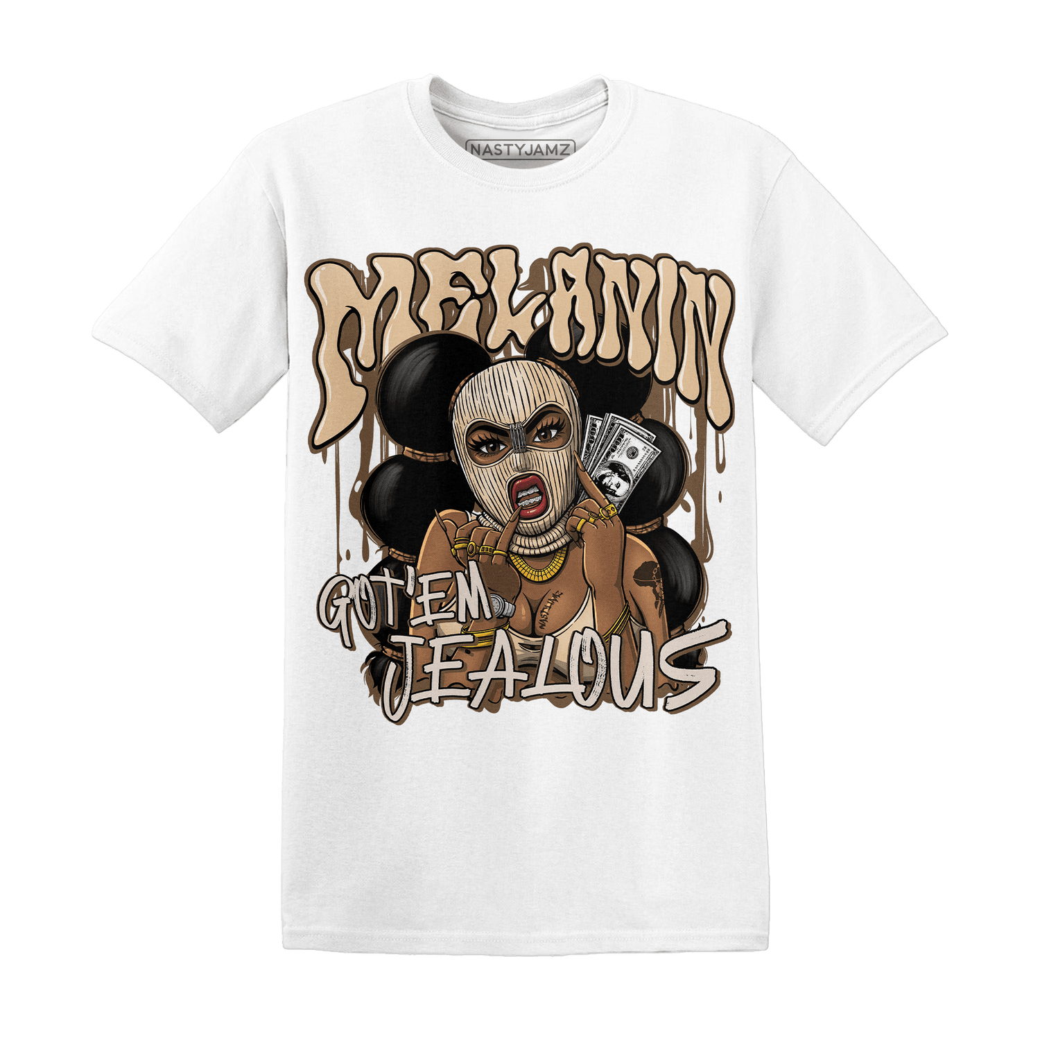 Palomino 3s T Shirt Match Melanin Got Em Jealous - NastyJamz