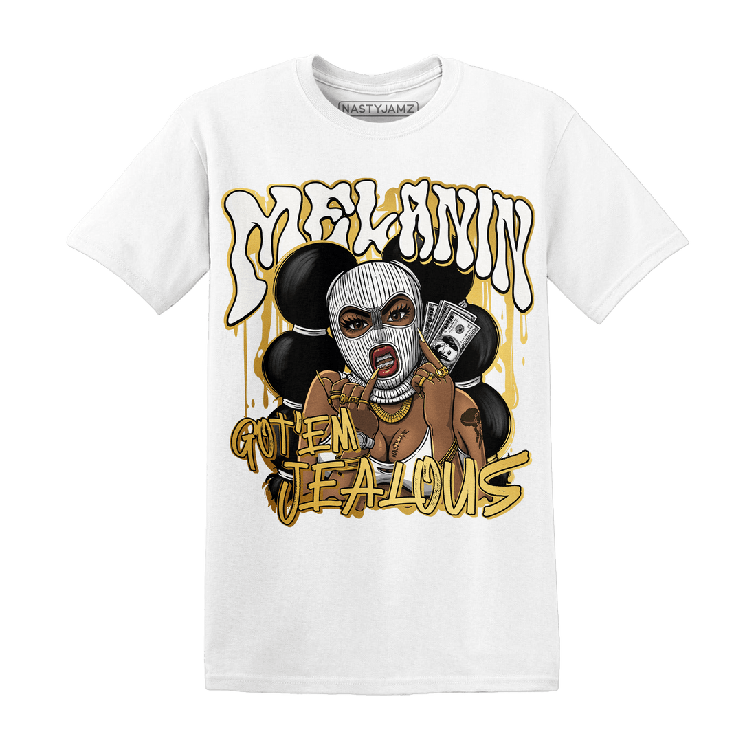 Sail 4s T Shirt Match Melanin Got Em Jealous - NastyJamz