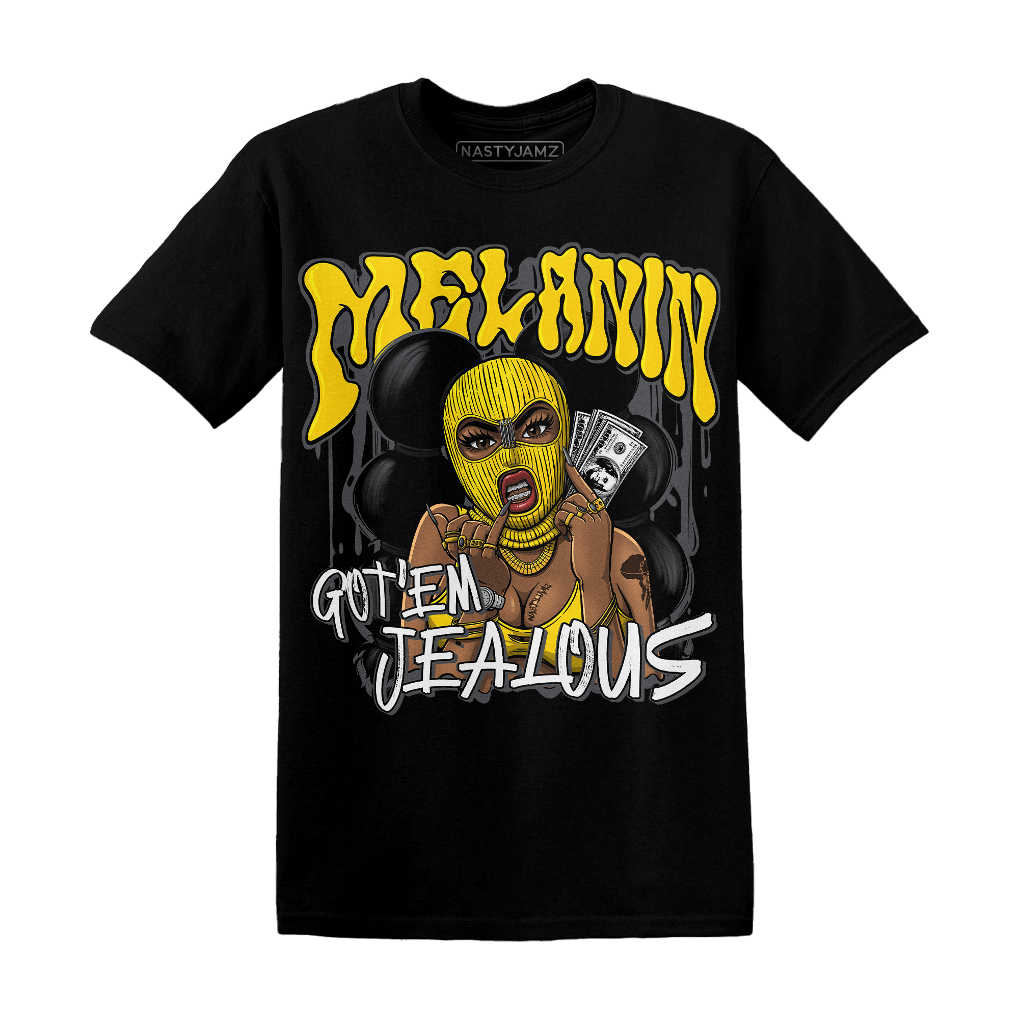 Thunder 4s T Shirt Match Melanin Got Em Jealous - NastyJamz
