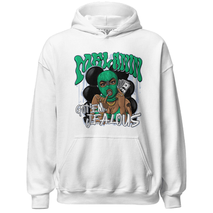 Lucky Green 5s Hoodie Match Melanin Got Em Jealous - NastyJamz