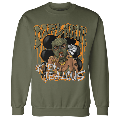 Olive 5s Sweatshirt Match Melanin Got Em Jealous - NastyJamz