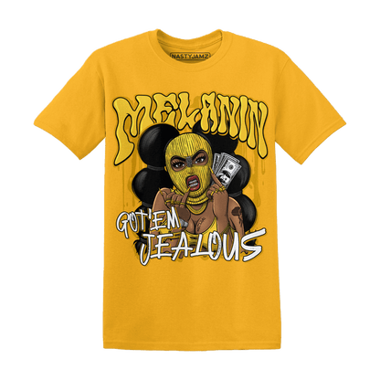 Yellow Ochre 6s T Shirt Match Melanin Got Em Jealous - NastyJamz