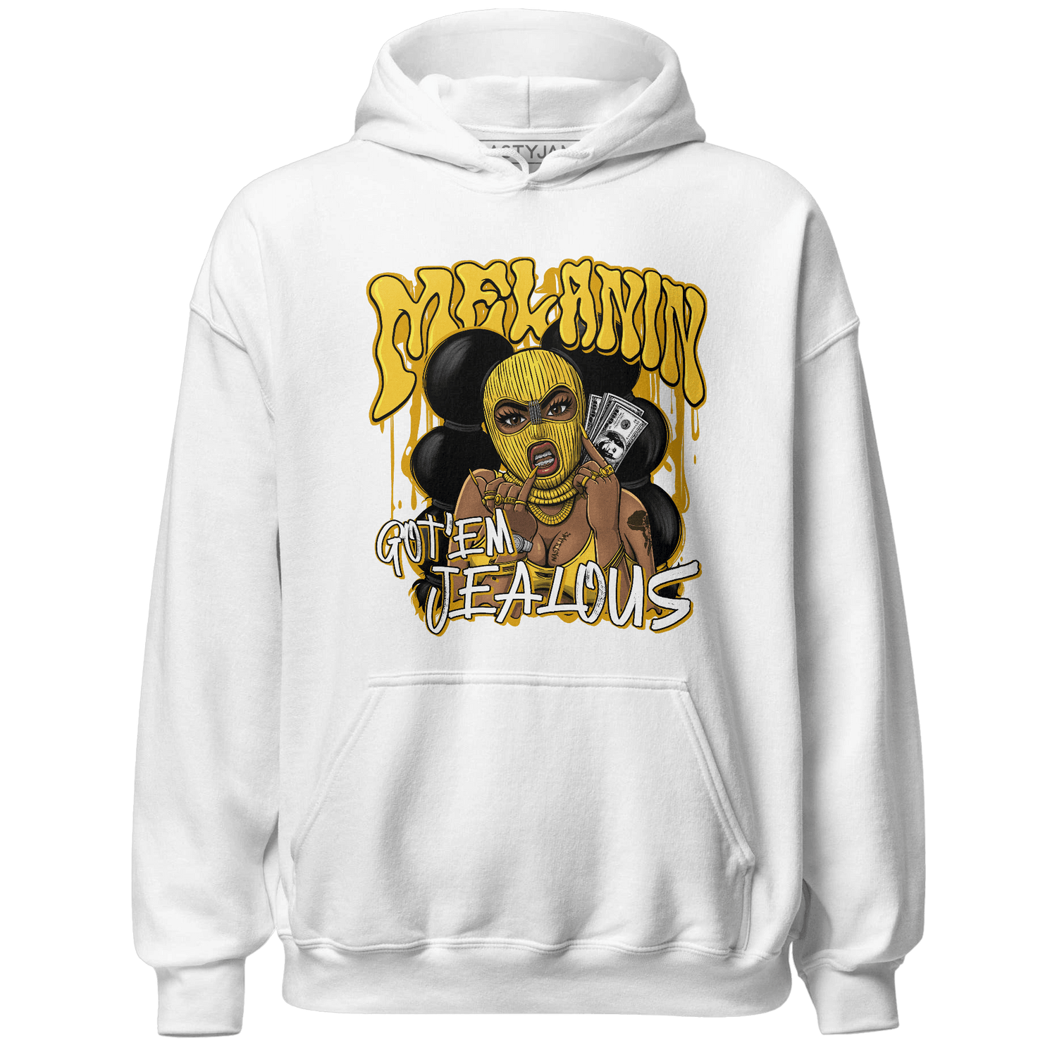 Yellow Ochre 6s Hoodie Match Melanin Got Em Jealous - NastyJamz