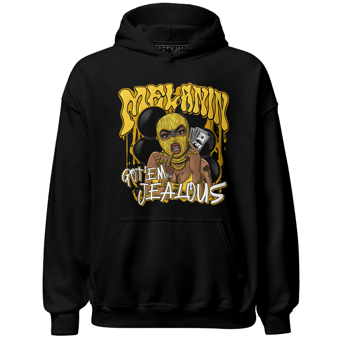 Yellow Ochre 6s Hoodie Match Melanin Got Em Jealous - NastyJamz