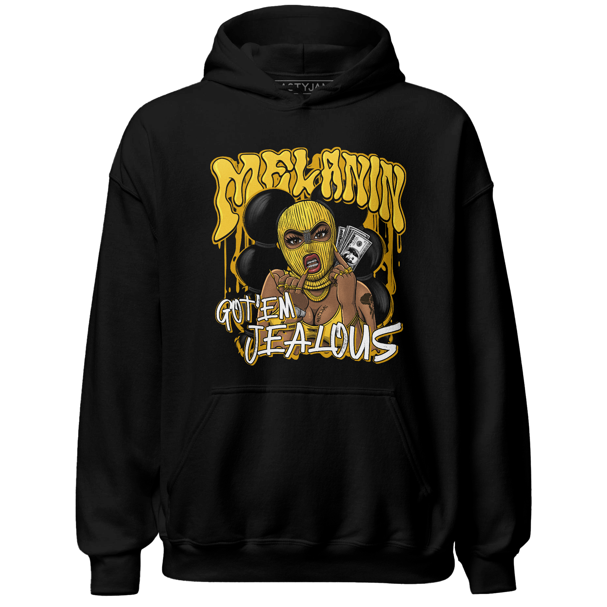 Yellow Ochre 6s Hoodie Match Melanin Got Em Jealous - NastyJamz