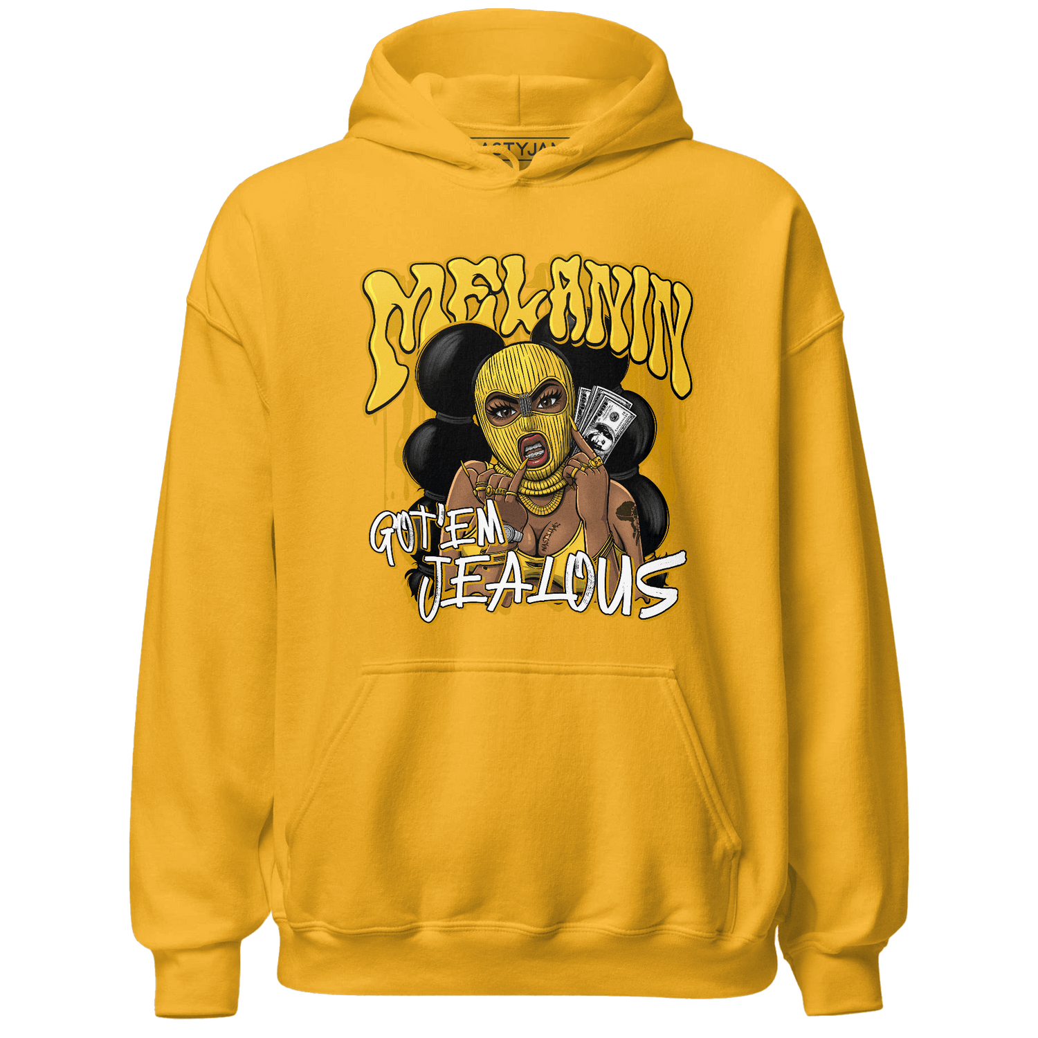 Yellow Ochre 6s Hoodie Match Melanin Got Em Jealous - NastyJamz