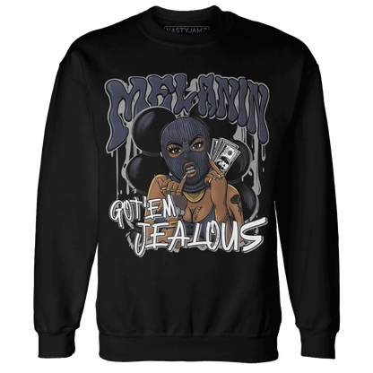 VaporMax-Plus-Midnight-Navy-White-Metallic-Silver-NastyJamz-Sweatshirt-Match-Melanin-Got-Em-Jealous