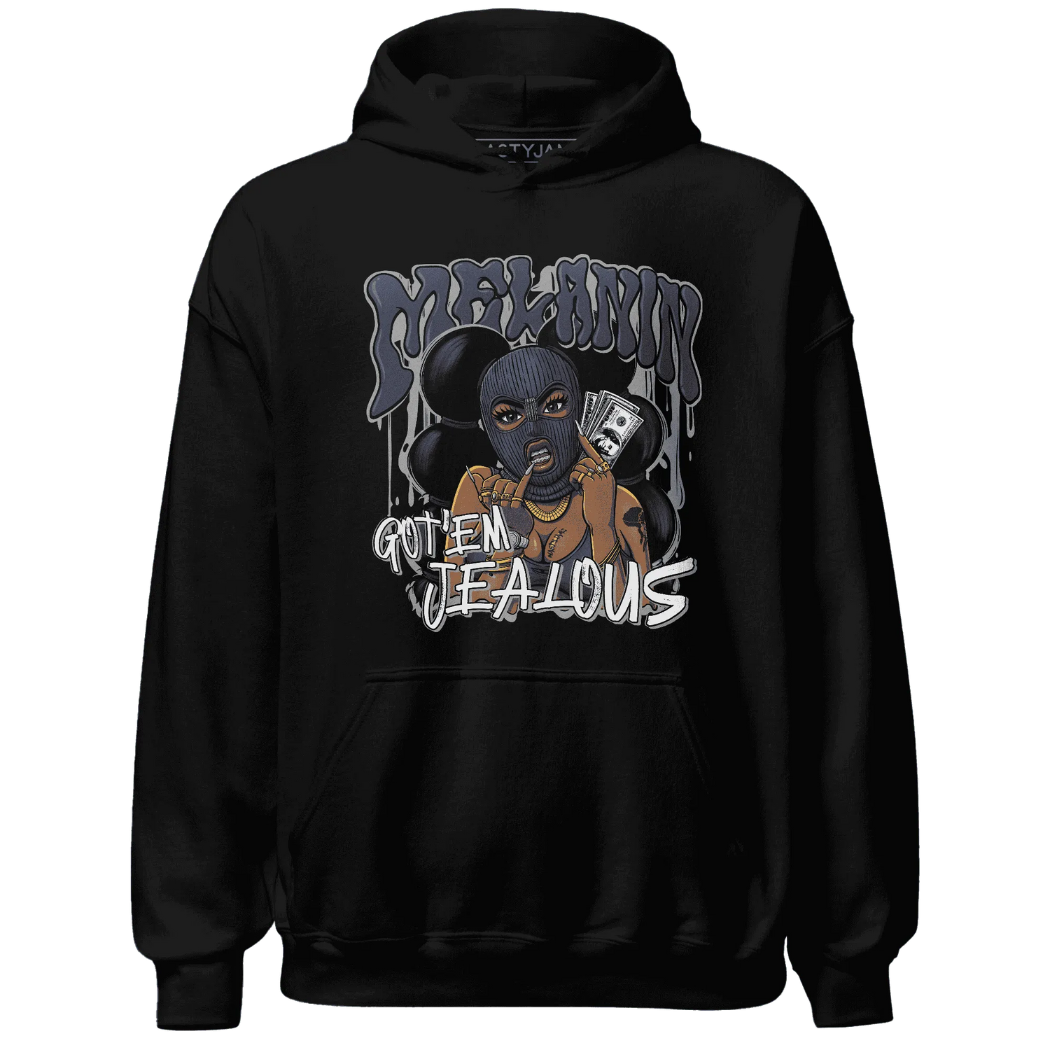 VaporMax-Plus-Midnight-Navy-White-Metallic-Silver-NastyJamz-Hoodie-Match-Melanin-Got-Em-Jealous