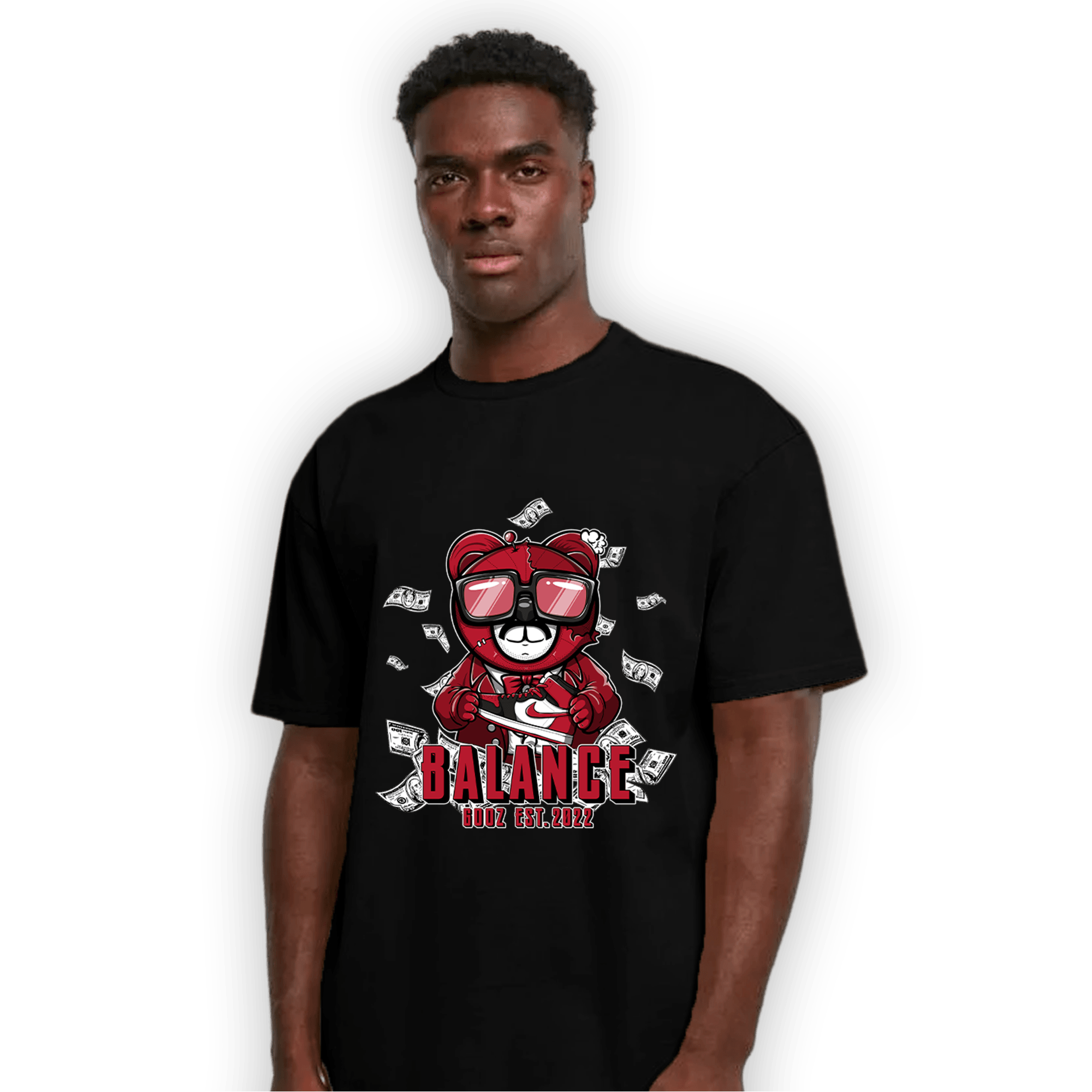 Mid Alternate Bred Toe 1s T Shirt Match Men BER - NastyJamz