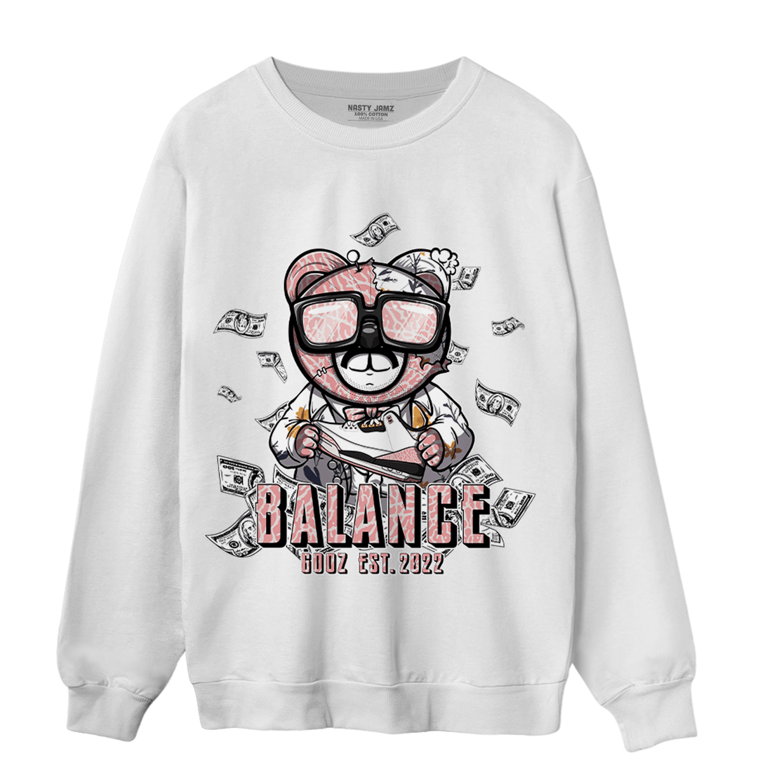 Red Stardust 3s Sweatshirt Match Men BER - NastyJamz