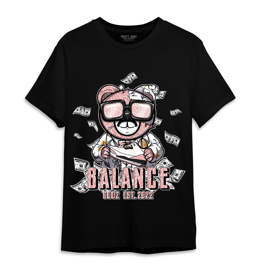 Red Stardust 3s T Shirt Match Men BER - NastyJamz